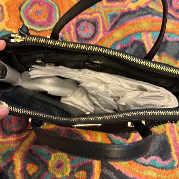 Kate Spade Wilson Road Embellished Alyse Satchel Tote Black Handbag - Picture 4 of 6